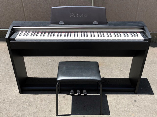 CASIO 電子ピアノ プリヴィア PX-730BK 88鍵盤 椅子付属 動作確認済