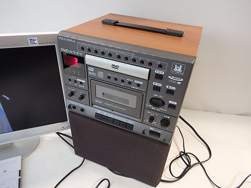 動作品◇コロンビア/COLUMBIA CDV-550 DVDカラオケ◇2008年製 動作チェックCD/テープ付