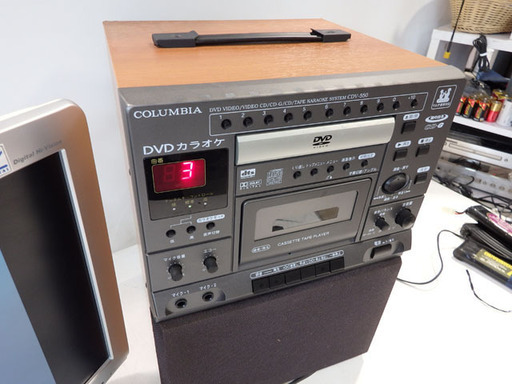 動作品◇コロンビア/COLUMBIA CDV-550 DVDカラオケ◇2008年製 動作チェックCD/テープ付