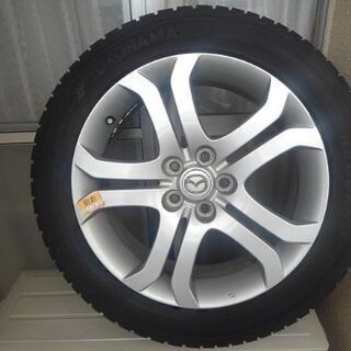 マツダMPV18インチ純正ホイール&スタッドレスヨコハマタイヤ　215/55R18 950(4本)　溝2~3分