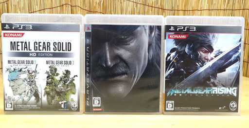 Ps3ソフト メタルギアシリーズ 3本セット メタルギアソリッド Hd Edition メタルギアソリッド4 メタルギアライジング Meta モノハウス 平岸 中の島のテレビゲーム Ps3 の中古あげます 譲ります ジモティーで不用品の処分