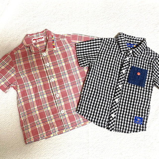 ☆子供服　80サイズシャツ2枚　ミキハウス  futafuta