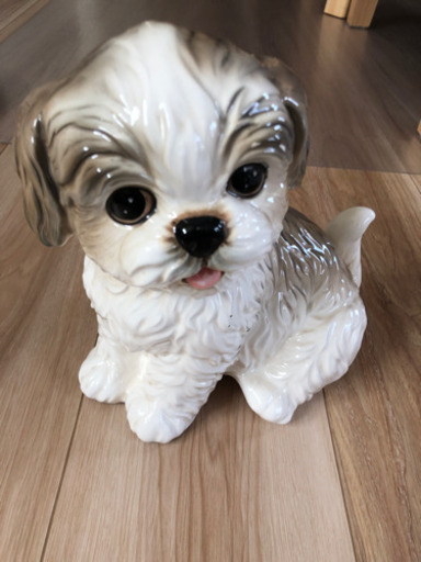 シーズー　犬　置物
