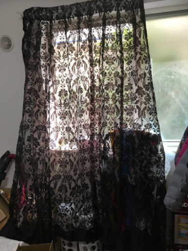 黒レースカーテン100 173が2枚 いもちゃん 蒲田の生活雑貨の中古あげます 譲ります ジモティーで不用品の処分