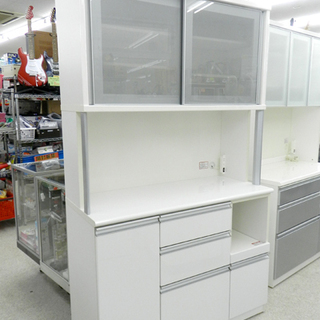 レンジボード 幅120cm キッチン収納 ニトリ 家電ボード エナメル ホワイト キッチンボード ☆ PayPay(ペイペイ)決済可能 ☆ 札幌市 北区 屯田 