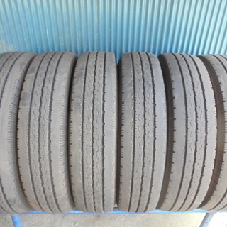 ブリヂストン DURAVIS R205 205/80R17.5 120/118L LT　6本 9分溝2本と8～9分溝4本