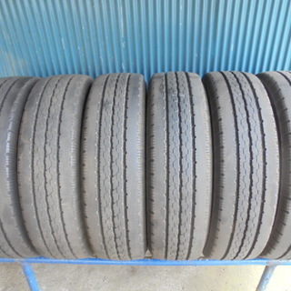 ブリヂストン DURAVIS R205 205/70R17.5 115/113L LT　6本 9分溝　程度良好！