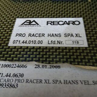 RECARO PRO RACER SPA XL HANS CFRP レカロ ハンス フルバケ フルバケット カーボン ハンス