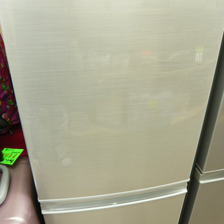 西岡店 冷蔵庫 137L 2017年製 2ドア シャープ SHARP シルバー 100L 