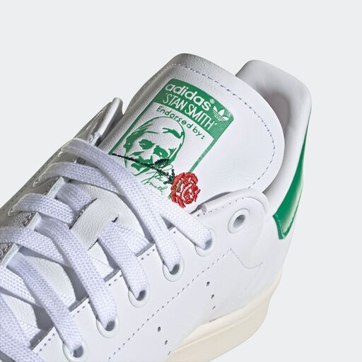 27.5cm 緑 STAN SMITH スタンスミス ローズ アディダス adidas スニーカー 靴 ファッションリーダー テニス ウィンブルドン バラ 花 華東京