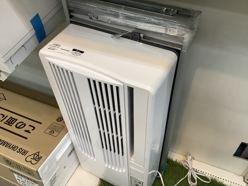 窓枠エアコン KOIZUMI KAW-1682 2018年製 リモコン付き - 季節、空調家電
