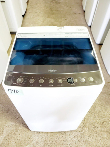 高年式‼️770番 Haier ✨全自動電気洗濯機✨JW-C45A‼️
