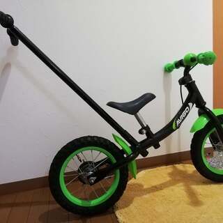 子供用ウォーキングバイク、ランニングバイク(緑)