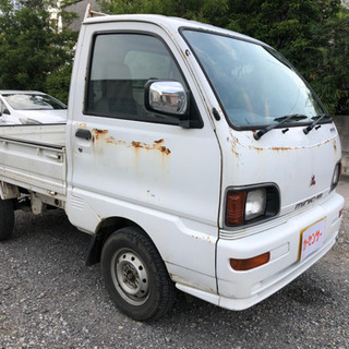 車検付 乗って帰れる激安軽トラ ミニキャブトラック 4wd パワステ 社外ハンドル 5速mt 支払金額5万円のみ 車販売able 梅郷のミニキャブバンの中古車 ジモティー