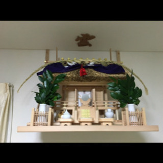 結構立派な伊勢伝統の茅葺き屋根神棚　伊勢神宮