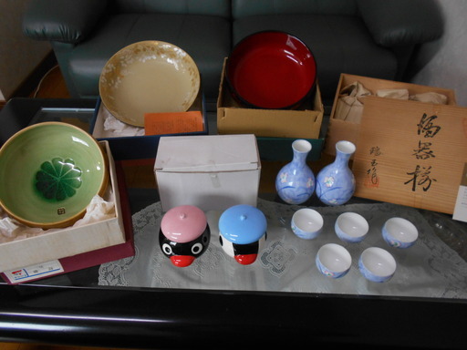 未使用 陶器まとめ 皿 盛鉢 有田焼 菓子鉢 プレート 徳利 たち吉 Pingu ピングー ミスド ミニポット 白電陶器
