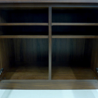 札幌市/清田区 札幌発 カンディハウス/CONDE HOUSE amエスポワデスク ウォルナット 書棚 机 事務用品 PCデスク 受注生産モデル 旭川家具