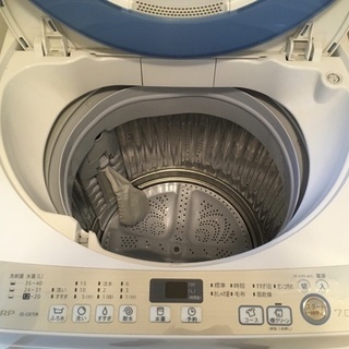 清潔穴なしドラム 簡易乾燥機能付 シャープ洗濯機 ES-GE70R-A 清潔穴なしドラム 簡易乾燥機能付 シャープ洗濯機 ES-GE70R-A