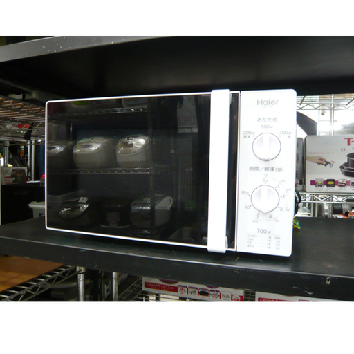 札幌 美品! 2017年製 17L 電子レンジ 700W ハイアール JM-17F-50 ホワイト 白 キッチン 家電 本郷通店
