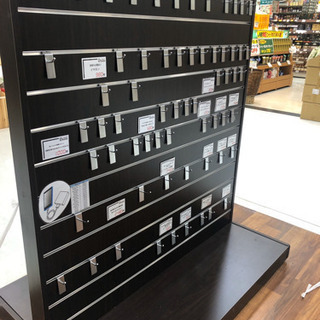 【定価46440円！】展示什器 リスタ中央両面タイプ 美品 W120 ブラウン 定価46440円！】展示什器 リスタ中央両面タイプ 美品 W120 ブラウン