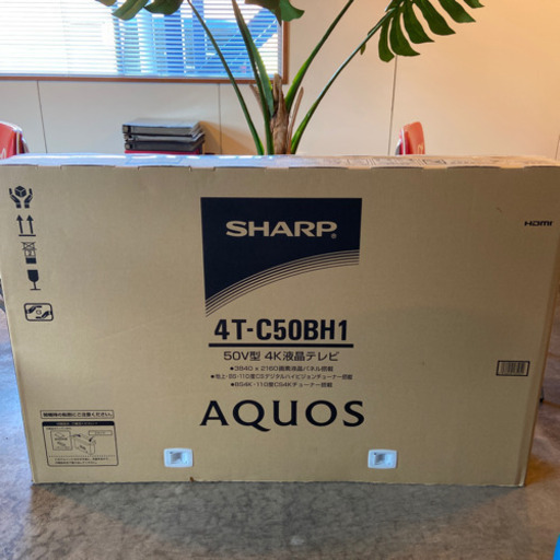 売切れました売価【新品・未開封】SHARP /シャープ AQUOS 4T-C50BH1 50V型　4K液晶テレビ