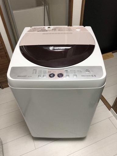 【最終値下げ】簡易乾燥付き洗濯機SHARP 2009年製  5.5ｋｇ全自動洗濯機　ES-FG55J-C　転売OK