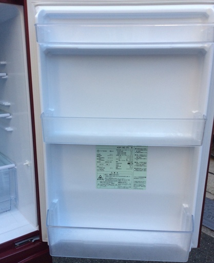 RKGRE-371】特価！アクア/AQUA/184L 2ドア冷凍冷蔵庫/AQR-18G-R
