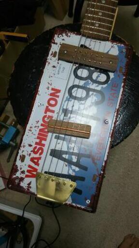 R.M.kalimba/craft＆junkオリジナルハンドメイドCigarBoXGuitar/#0018