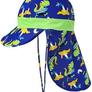 AOIREMON ベビー 子供水着 帽子 水泳キャップ 日焼け予防 