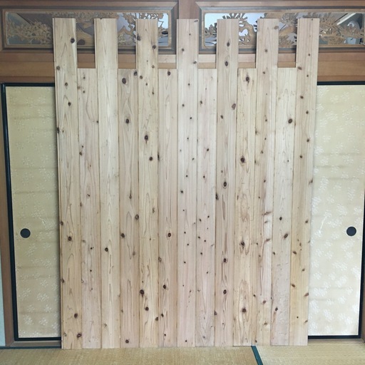 羽目板　15mm x 125mm x 2150mm、1850mm