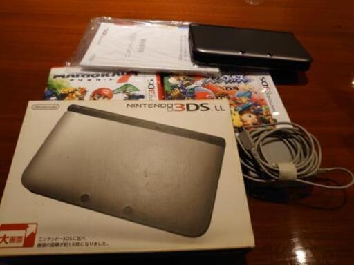 任天堂3DS LL+ソフト２本(マリカー7\u0026スマブラ)