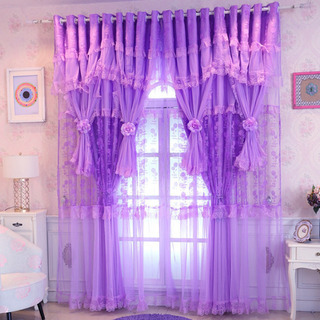 お嬢様カーテン　夢カーテン　完全遮光カーテン　レースカーテン　超可愛いカーテン