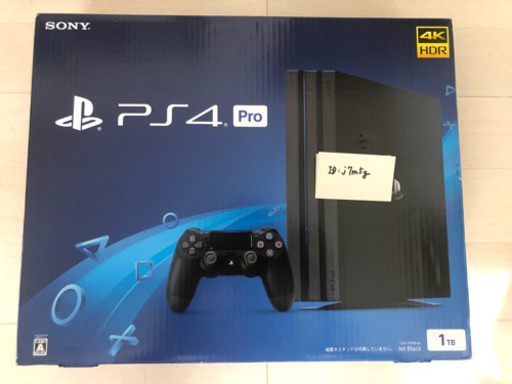 PS4 Pro 本体 1TB ブラック 新品未使用　売ります