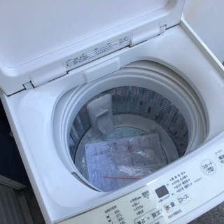 ほぼ新品！AQUA洗濯機5.0㎏2019年製AQW-GS5E6中古！早い者勝ち！！