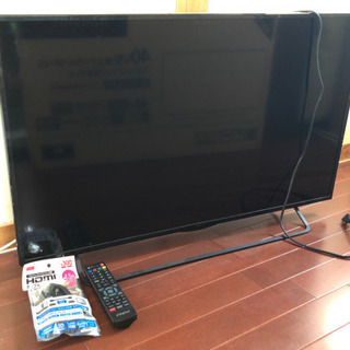 【美品】液晶テレビ 40型 フルハイビジョン 外付けHDD録画対応