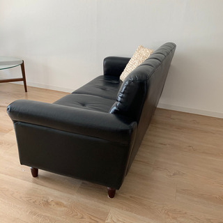 二人掛けソファ　レザー