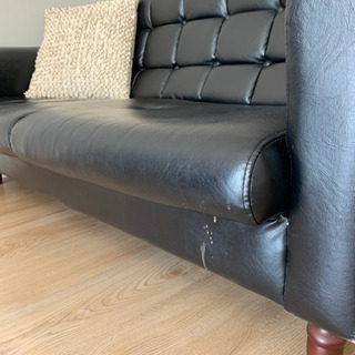 二人掛けソファ　レザー