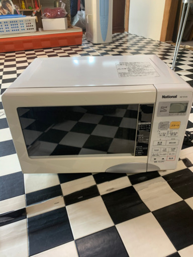 【リサイクルサービス八光　田上店　安心の1か月保証　配達・設置OK】パナソニック ナショナル NE-TZ15A-W [オーブンレンジ（15L） NE-TZ15A-W（ホワイト） エレック]　2007年製