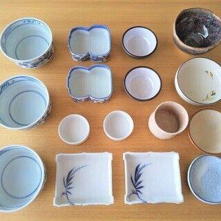 陶器、染付の小鉢・小皿