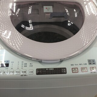 J329 4か月保証付き！SHARP シャープ タテ型洗濯乾燥機 ホワイト／ピンク ES-TX850-P 8.0kg 2018年製 クリーニング 動作確認済み 