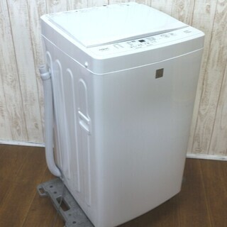 19年　美品　AQUA　洗濯機　AQW-GS5E7　5.0kg　ガラストップ　部屋干しコース　広島市南区
