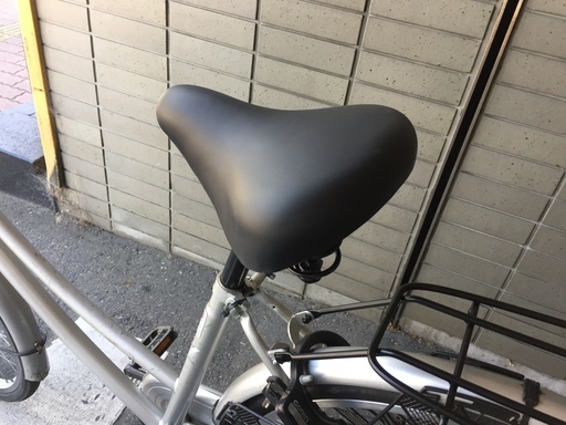 《レンタサイクル店使用　自転車整備士整備済み！》⑫中古車　26インチ　シティサイクル　シルバー