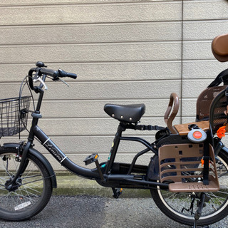 【子供乗せ自転車】ヘッドレスト付チャイルドシート搭載limini+