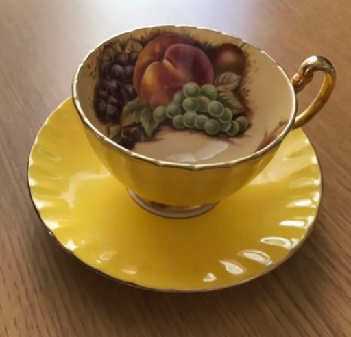 エインズレイ AYNSLEY オーチャードゴールド イエロー カップ＆ソーサー