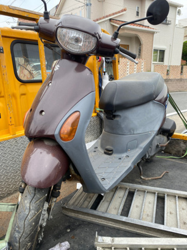 SUZUKI レッツ4 茶色　福岡市南区　メットインスクーター