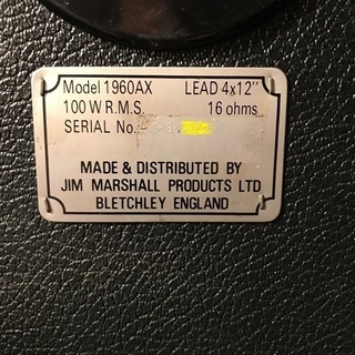 値下げ！Marshall 1960AX グリーンバック4発搭載