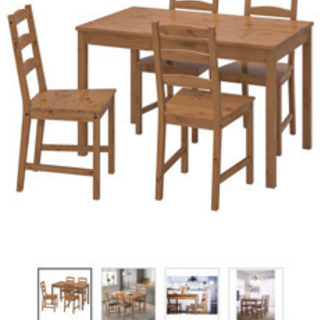 IKEA テーブル　椅子4脚セット