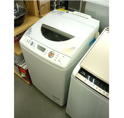 西岡店 洗濯機 9.0kg 2013年製 東芝 ザブーン 乾燥5kg AW-90SVL 抗菌水 ピコイオン除菌 シェルホワイト TOSHIBA ZABOON 洗濯乾燥機
