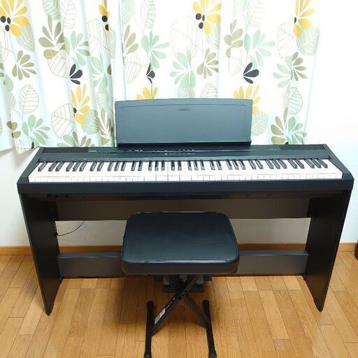 電子ピアノ YAMAHA P-105 ペダル・椅子付き - 電子楽器