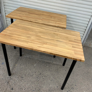 簡易テーブル　オシャレ木目　作業用テーブル